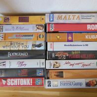 16 VHS-Kassetten, Spielfilme, Reisen, Modellbahn, Erotik