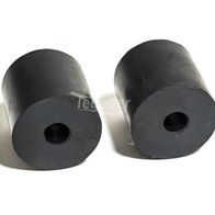 2 Ressorts Caoutchouc Pour Essieu Remorque DDR - Dimensions 60x60/63x63, Compatibles HP300/350/400