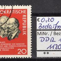 DDR 1965 Konferenz der OSS; Peking MiNr. 1120 Bedarfsstempel