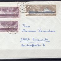 DDR 1971 Schiffbau MiNr. 1693 - 1694 gestempelt Ganzsache gelaufen
