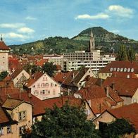 72764 Reutlingen Teilansicht mit Rathaus und Kirche um 1968