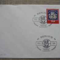 Beleg Berliner Feuerwehr 1976