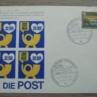 Beleg Fahrende Postschule Oberpostdirektion Düsseldorf 1965