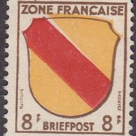 Alliierte Besetzung Französische Zone Allgemeine Ausgabe  4 * #017434