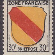 Alliierte Besetzung Französische Zone Allgemeine Ausgabe  4 * #017435