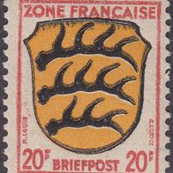 Alliierte Besetzung Französische Zone Allgemeine Ausgabe 8 * #017437