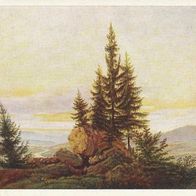 alte AK KK Caspar David Friedrich, Ausblick ins Elbtal, Kunstsammlung Dresden