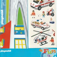Playmobil Stickerkarte Rettungsdienst