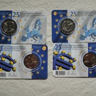 2x2 Euro Münze 2019 Belgien - Währungsinstitut - beide Sprachen