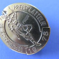 Preisplatteln 1975 Berchdesgaden Brosche 25 x 32 mm