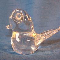 Kleine, mundgeblasene Glas-Figur " Vogel "