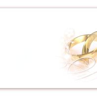 Hochzeit Ringe UMS-5017 25 x Premium Briefumschläge DIN lang mit Motiv bedruckt 