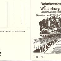 AK Westerburg Bahnhofsfest 1986 100 Jahre Hadamar - Hachenburg