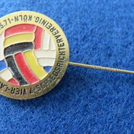 Fussball vier Länderturnier Schinsrichter Köln 1971 Anstecknadel