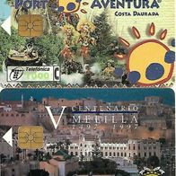 2 Telefonkarten Spanien , Melilla + Costa Daurada , leer