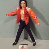 Michael Jackson 31cm Musikfigur 90erJ mit Musik Hit BEAT IT auf OVP Tonträger / Chip