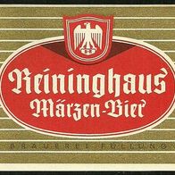 ALT ! Bieretikett "Märzen-Bier" Brüder Reininghaus Brauerei AG Graz Österreich