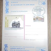 Berlin GS Sonderblatt Luposta zur 750 Jahr-Feier 1987