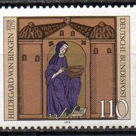 Bund BRD 1979, Mi. Nr. 1018, Hildegard von Bingen, postfrisch #15095