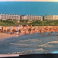 Ansichtskarte Rumänien Mangalia Badestrand gelaufen 25.07.1981 Y15u