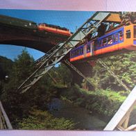 Ansichtskarte Wuppertal Sonnborner Brücke & Schwebebahn unbenutzt Y32a