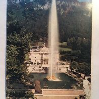 Ansichtskarte Schloss Linderhof (Farben-Photos 506/2) gelaufen 07.10.19?1 Y43u