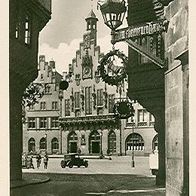 60311 Frankfurt am Main Gasthof zum steinernen Haus mit Blick zum Römer um 1938