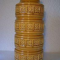 Große Keramik-Vase mit geometrischem Reliefdekor, 60ger J. Design