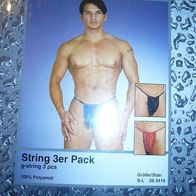 Cottelli Collection for Man - String 3er Pack - Grösse S-L. .##619