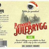 Bieretikett "Weihnachtsbier" Polden Bryggeri Tromsø Prov. Troms og Finnmark Norwegen