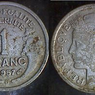 Frankreich 1 Franc 1957 B (2293)