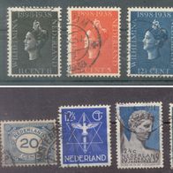 Briefmarken Niederlande 1938 Satz Sondermarken - 4 Marken 1921 - 1937