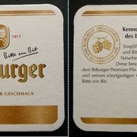 Bierdeckel - Bitburger * Einzigartiger Geschmack