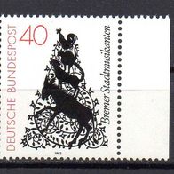 Bund BRD 1982, Mi. Nr. 1120, Bremer Stadtmusikanten, postfrisch #15459