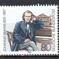 Bund BRD 1983, Mi. Nr. 1177, Johannes Brahms, postfrisch #15559
