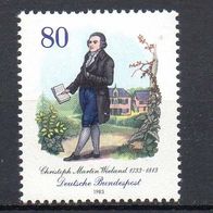 Bund BRD 1983, Mi. Nr. 1183, Christoph Martin Wieland, postfrisch #15580