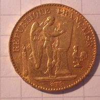 Frankreich 20 Francs Gold, Jahrgang 1898.
