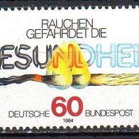 Bund BRD 1984, Mi. Nr. 1232, Anti-Raucher-Kampagne, postfrisch #15660