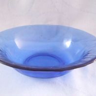 Blaue Glasschale Schale ca 17,5 cm Durchmesser, Höhe ca. 5 cm