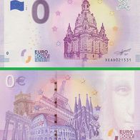 0 Euro Schein 275 Jahre Frauenkirche Dresden XEAD 2018-1 selten Nr 21535