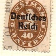 Deutsches Reich Dienstmarke gestempelt Michel Nr. 39