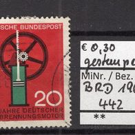 BRD / Bund 1964 Fortschritt in Technik und Wissenschaft (I) MiNr. 442 gestempelt