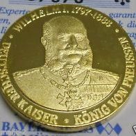 Medaille Deutscher Kaiser Wilhelm I. 1797-1888 ca.31mm ##287