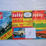 1 Heft aussuchen : Hobby-3 alte Zeitschriften in gutem Zustand...