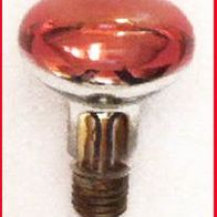 Glühbirne (2) - in Crompton rot - Reflektorlampe für Spotlampen oder Strahlerlampen