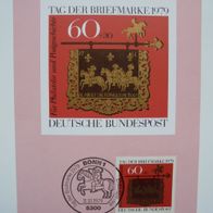 Bund 1023 MK Maximumkarte Tag der Briefmarke 1979