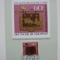 Bund 1065 MK Maximumkarte Tag der Briefmarke 1980