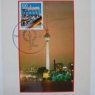 Bund 1482 Karte 1. Jahrestag Öffnung der Mauer 1990