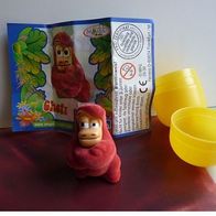 Ü-Ei Schmuse Gorillas von 2006 Chefy mit Beipackzettel