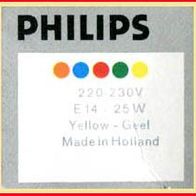 Philips Leerkarton (2) - Birne gelb - 25 Watt